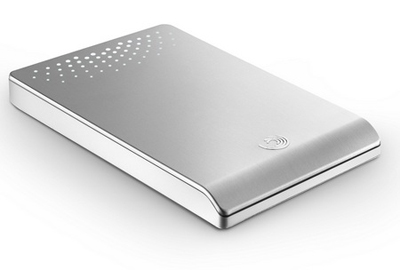 An external hard drive