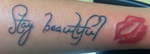 The words stay beautiful with a set of lips thumbnail