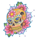 Colorful skull thumbnail