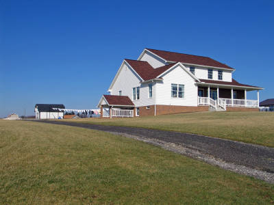 This picture shows a traditional Amish home.