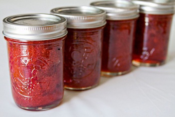 Jars of Cherry Jam