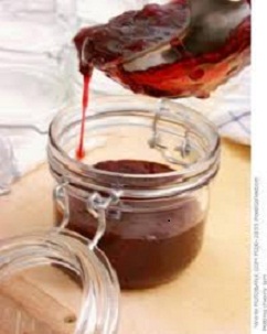 Filling Jars with Cherry Jam