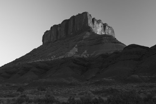 Parriott Mesa, Utah - blue B&W filter