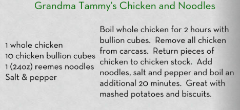 chicken and noodles