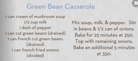 green bean casserole