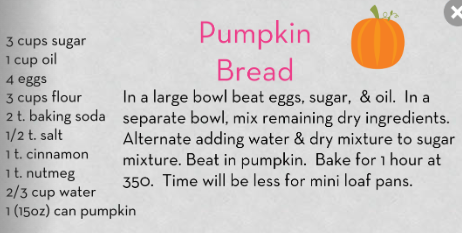 pumpkin bread