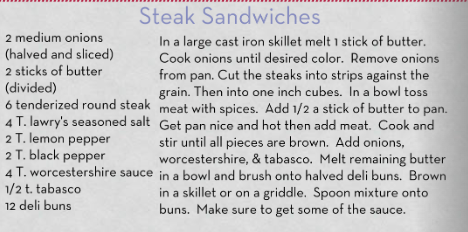 steak sandwiches