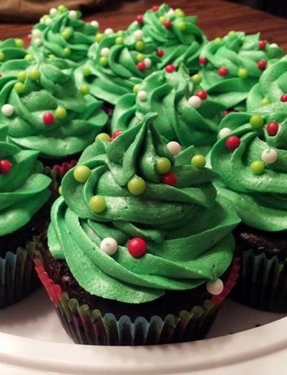 Cupcakes we made for a Christmas treat!
