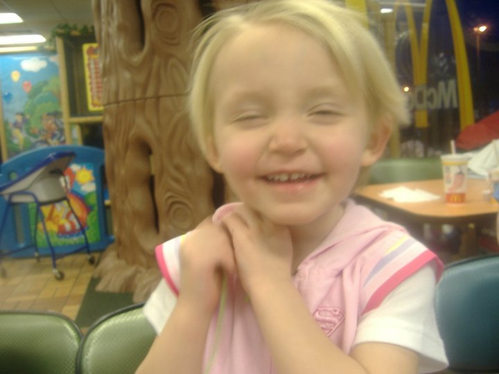 Me at McDonald's when I was little.